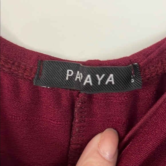 Papaya Red Ruffled Sheath Mini Dress - Picture 2 of 4